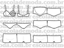 Moldes de lingerie para gestantes